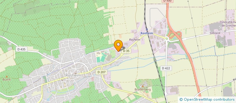 localisation de l'entreprise AMICALE DES SAPEURS POMPIERS DE ROSHEIM  ROSHEIM