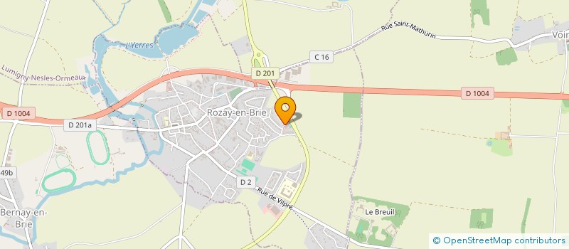 localisation de l'entreprise AMICALE DES SAPEURS POMPIERS DE ROZAY EN BRIE  ROZAY-EN-BRIE