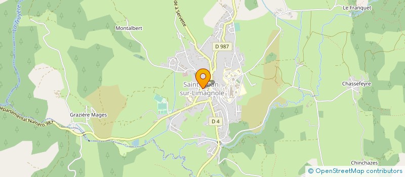 localisation de l'entreprise AMICALE DES SAPEURS-POMPIERS DE SAINT ALBAN  SAINT-ALBAN-SUR-LIMAGNOLE