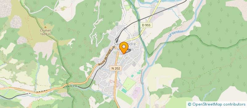 localisation de l'entreprise AMICALE DES SAPEURS POMPIERS DE SAINT-ANDRE-LES-ALPES à SAINT-ANDRE-LES-ALPES