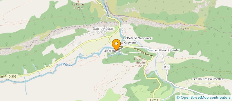 localisation de l'entreprise AMICALE DES SAPEURS POMPIERS DE SAINT AUBAN  SAINT-AUBAN