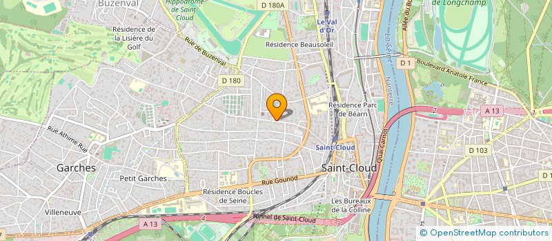 localisation de l'entreprise AMICALE DES SAPEURS POMPIERS DE SAINT CLOUD à SAINT-CLOUD