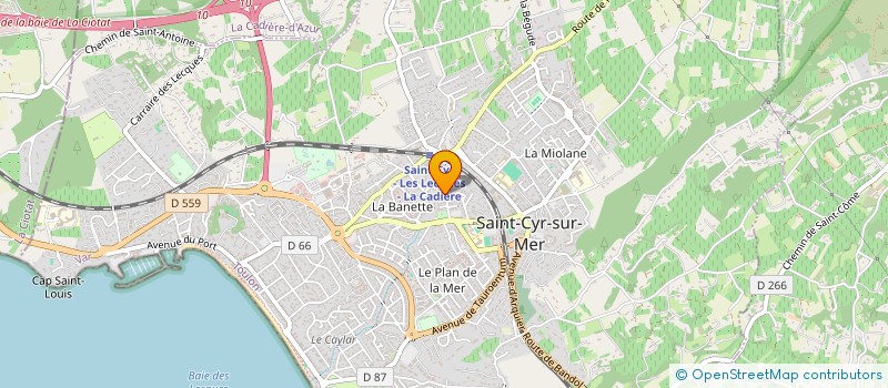 localisation de l'entreprise AMICALE DES SAPEURS POMPIERS DE SAINT CYR SUR MER à SAINT-CYR-SUR-MER