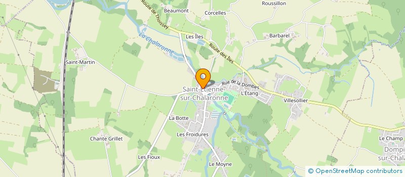 localisation de l'entreprise AMICALE DES SAPEURS-POMPIERS DE SAINT-ETIENNE-SUR-CHALARONNE  SAINT-ETIENNE-SUR-CHALARONNE