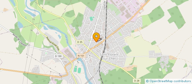 localisation de l'entreprise AMICALE DES SAPEURS POMPIERS DE SAINT FLORENT SUR CHER  SAINT-FLORENT-SUR-CHER