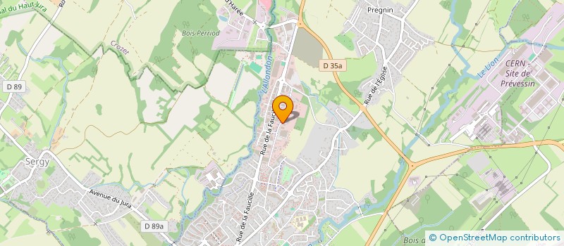 localisation de l'entreprise AMICALE DES SAPEURS-POMPIERS DE SAINT-GENIS-POUILLY à SAINT-GENIS-POUILLY