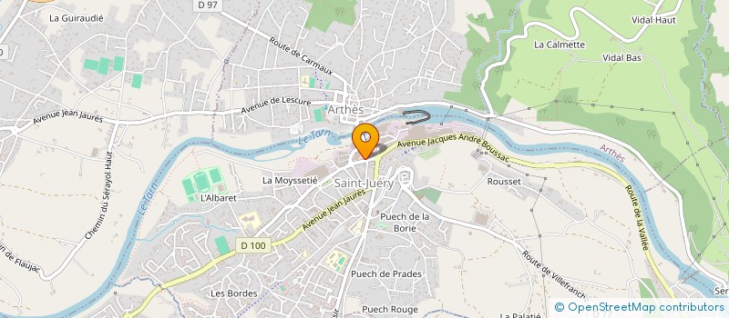 localisation de l'entreprise AMICALE DES SAPEURS POMPIERS DE SAINT-JUERY à SAINT JUERY