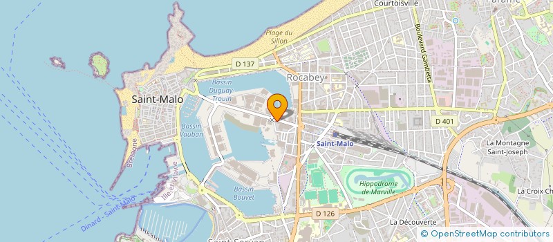 localisation de l'entreprise AMICALE DES SAPEURS POMPIERS DE SAINT MALO  SAINT-MALO