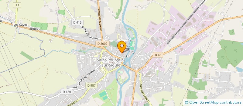 localisation de l'entreprise AMICALE DES SAPEURS POMPIERS DE SAINT POURCAIN SUR SIOULE  SAINT-POURCAIN-SUR-SIOULE