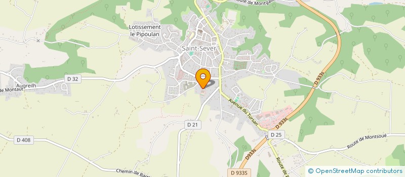 localisation de l'entreprise AMICALE DES SAPEURS POMPIERS DE SAINT SEVER à SAINT-SEVER