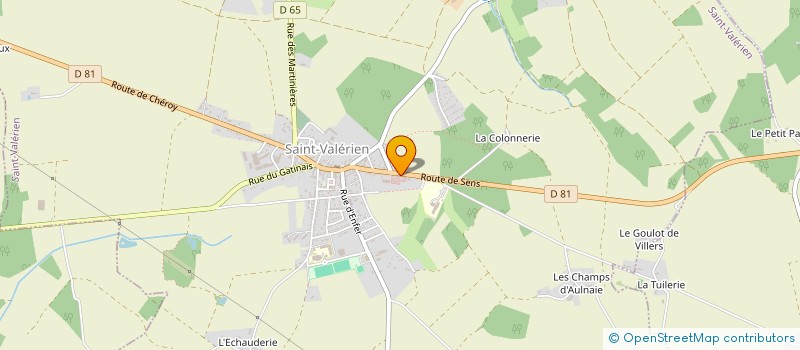 localisation de l'entreprise AMICALE DES SAPEURS-POMPIERS DE SAINT-VALERIEN  SAINT-VALERIEN