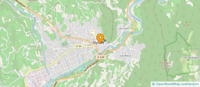 localisation de l'entreprise AMICALE DES SAPEURS POMPIERS DE SAINTE JALLE  SAINTE-JALLE