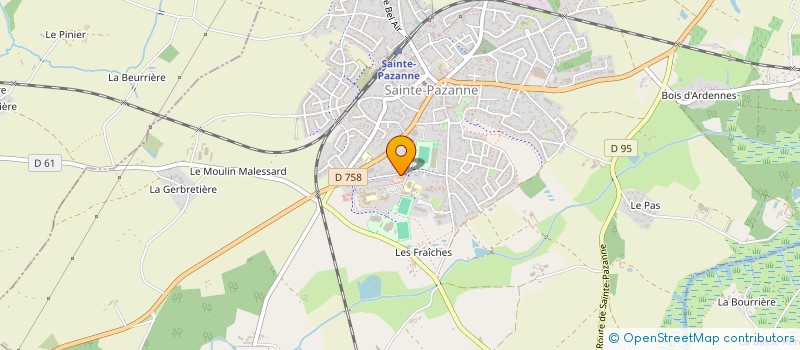 localisation de l'entreprise AMICALE DES SAPEURS POMPIERS DE SAINTE PAZANNE à SAINTE-PAZANNE