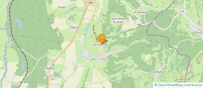 localisation de l'entreprise AMICALE DES SAPEURS POMPIERS DE SALAVRE  SALAVRE