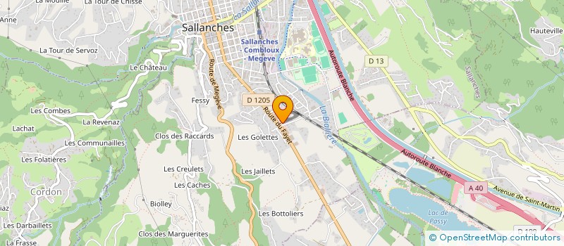 localisation de l'entreprise AMICALE DES SAPEURS POMPIERS DE SALLANCHES à SALLANCHES