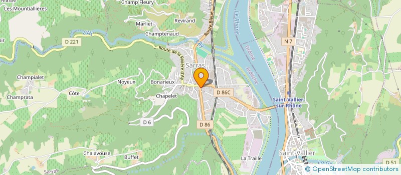 localisation de l'entreprise AMICALE DES SAPEURS POMPIERS DE SARRAS  SARRAS