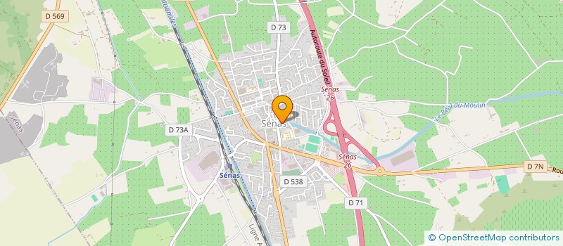 localisation de l'entreprise AMICALE DES SAPEURS-POMPIERS DE SENAS  SENAS