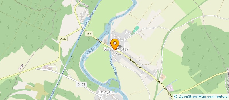 localisation de l'entreprise AMICALE DES SAPEURS POMPIERS DE SEVEUX  SEVEUX-MOTEY