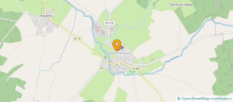 localisation de l'entreprise AMICALE DES SAPEURS-POMPIERS DE SOMMEVOIRE à SOMMEVOIRE