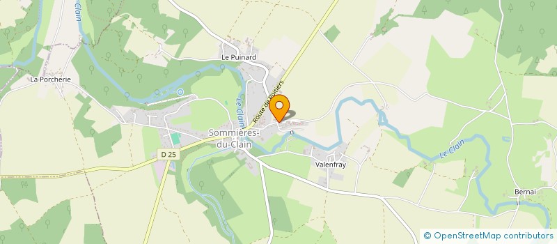 localisation de l'entreprise AMICALE DES SAPEURS POMPIERS DE SOMMIERES DU CLAIN  SOMMIERES-DU-CLAIN