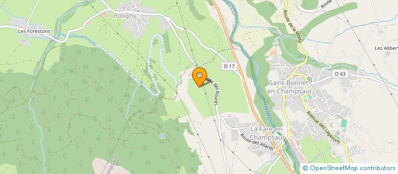 localisation de l'entreprise AMICALE DES SAPEURS POMPIERS DE ST BONNET  SAINT-BONNET-EN-CHAMPSAUR