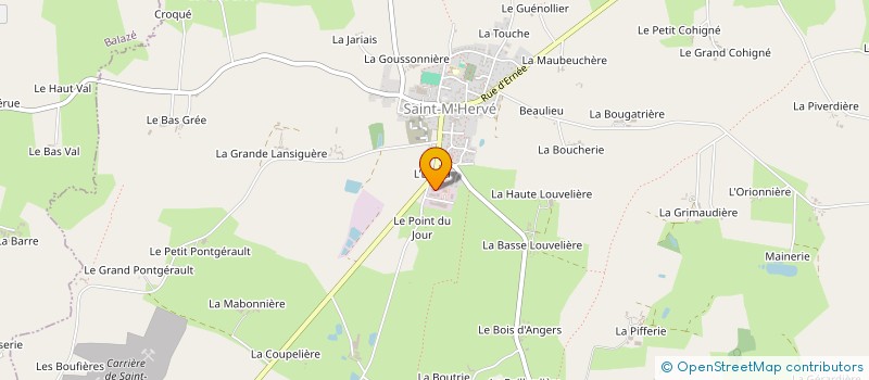 localisation de l'entreprise AMICALE DES SAPEURS POMPIERS DE ST M'HERVE  SAINT-M'HERVE