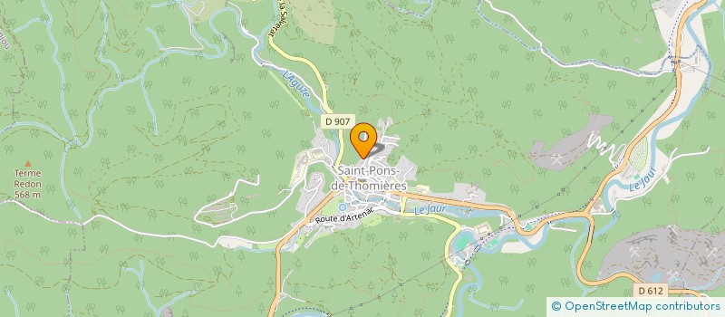 localisation de l'entreprise AMICALE DES SAPEURS POMPIERS DE ST PONS DE THOMIERES à SAINT-PONS-DE-THOMIERES
