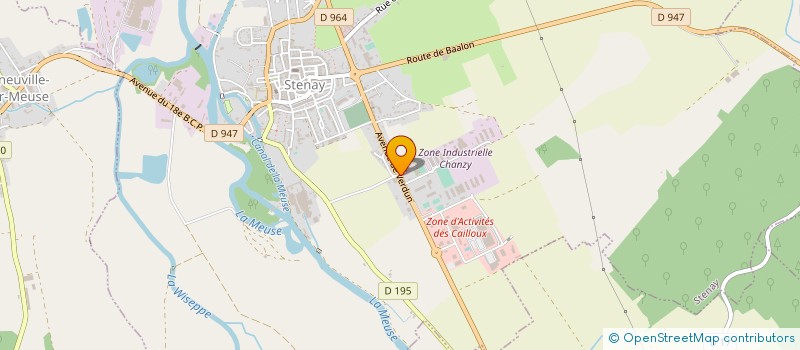 localisation de l'entreprise AMICALE DES SAPEURS POMPIERS DE STENAY à STENAY
