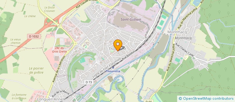 localisation de l'entreprise AMICALE DES SAPEURS-POMPIERS DE THOUROTTE  THOUROTTE