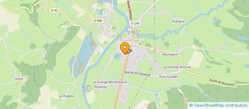 localisation de l'entreprise AMICALE DES SAPEURS POMPIERS DE TOULON SUR ARROUX  TOULON-SUR-ARROUX