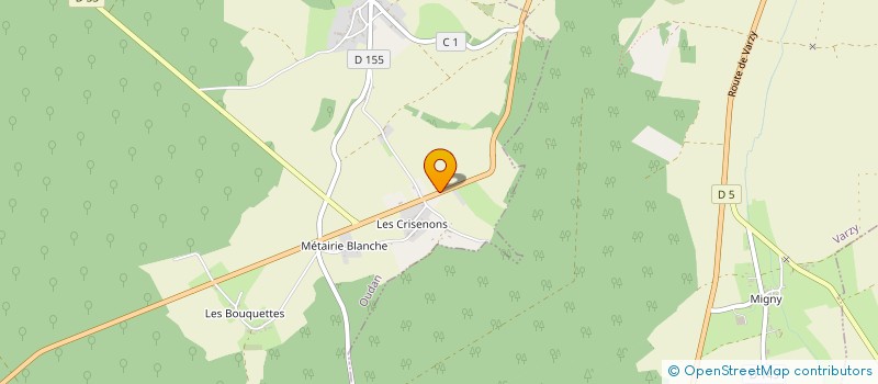 localisation de l'entreprise AMICALE DES SAPEURS-POMPIERS DE VARZY  VARZY