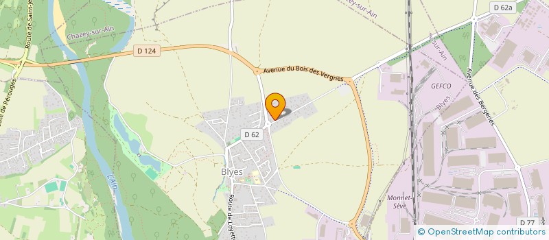 localisation de l'entreprise AMICALE DES SAPEURS POMPIERS DE VAUX EN BUGEY  VAUX-EN-BUGEY