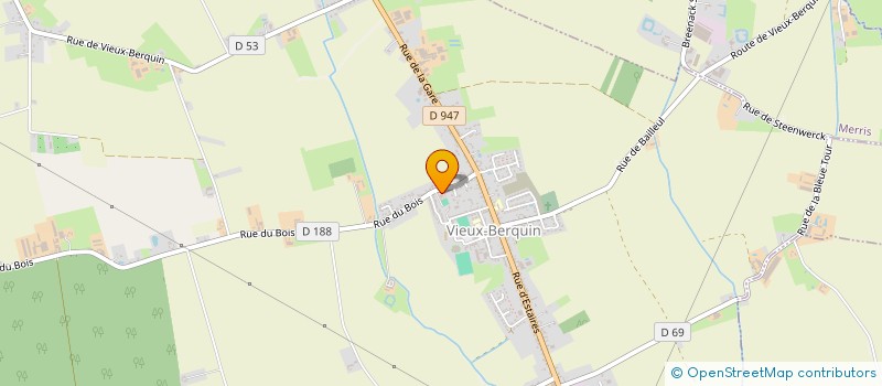 localisation de l'entreprise AMICALE DES SAPEURS-POMPIERS DE VIEUX-BERQUIN  VIEUX-BERQUIN