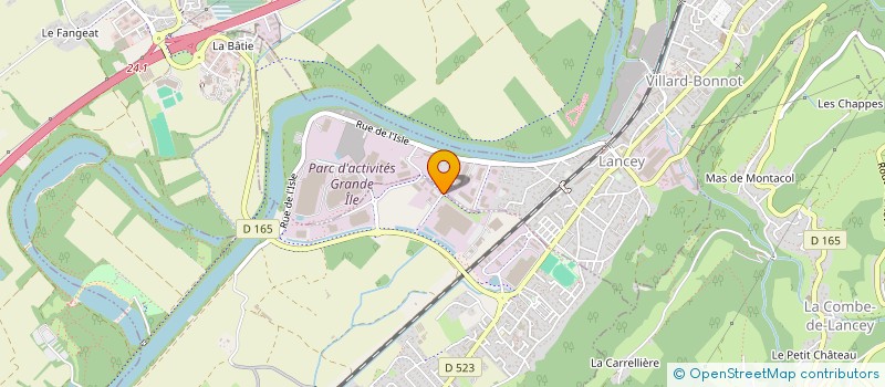 localisation de l'entreprise AMICALE DES SAPEURS POMPIERS DE VILLARS BONNOT  VILLARD-BONNOT