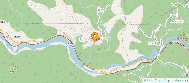 localisation de l'entreprise AMICALE DES SAPEURS-POMPIERS DE VILLARS-SUR-VAR  VILLARS-SUR-VAR