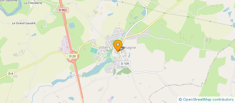 localisation de l'entreprise AMICALE DES SAPEURS POMPIERS DE VILLIERS CHARLEMAGNE  VILLIERS CHARLEMAGNE