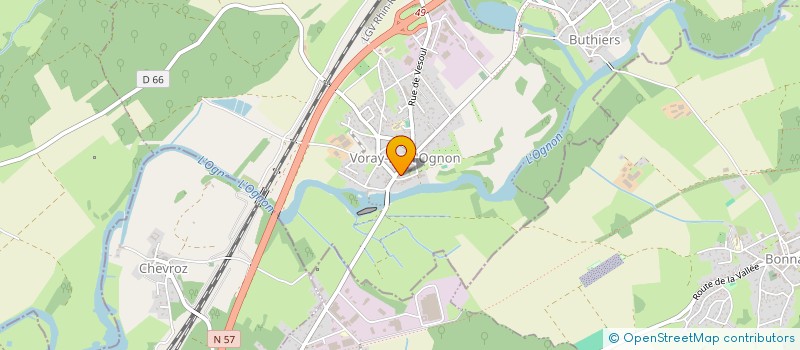 localisation de l'entreprise AMICALE DES SAPEURS-POMPIERS DE VORAY-SUR-L'OGNON  VORAY-SUR-L OGNON