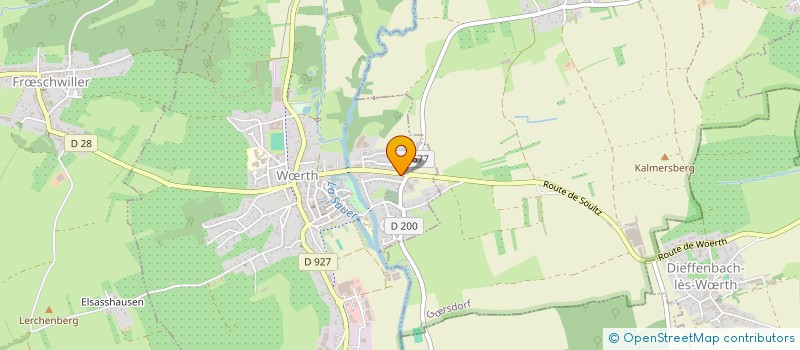 localisation de l'entreprise AMICALE DES SAPEURS POMPIERS DE WOERTH  WRTH