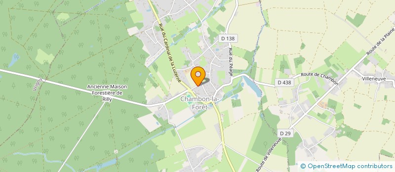 localisation de l'entreprise AMICALE DES SAPEURS POMPIERS DES 3 COMMUNES à CHAMBON-LA-FORET