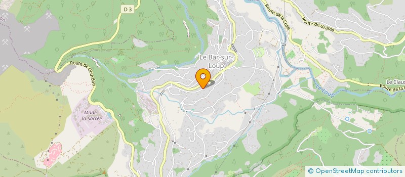 localisation de l'entreprise AMICALE DES SAPEURS POMPIERS DU BAR SUR LOUP à LE BAR-SUR-LOUP