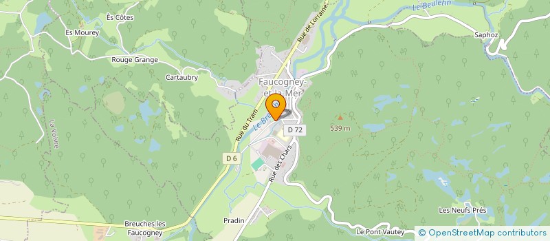 localisation de l'entreprise AMICALE DES SAPEURS POMPIERS DU CENTRE D'INTERVENTION DE FAUCOGNEY  FAUCOGNEY-ET-LA-MER