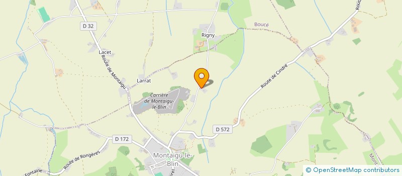 localisation de l'entreprise AMICALE DES SAPEURS POMPIERS DU CENTRE D INTERVENTION REGROUPE DE LA ROUTE NATIONALE 7  SAINT-GERAND-LE-PUY