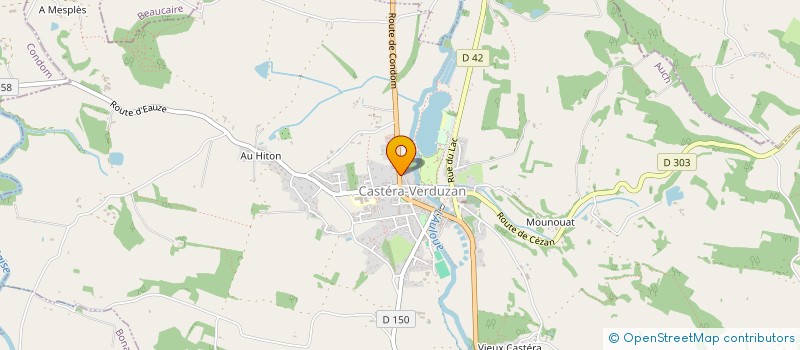 localisation de l'entreprise AMICALE DES SAPEURS POMPIERS DU CENTRE DE SECOURS DE CASTERA-VERDUZAN  CASTERA-VERDUZAN