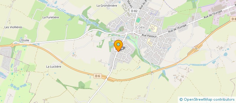 localisation de l'entreprise AMICALE DES SAPEURS POMPIERS DU CENTRE DE SECOURS DE COEX  COEX