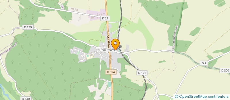 localisation de l'entreprise AMICALE DES SAPEURS-POMPIERS DU CENTRE DE SECOURS DE PRAUTHOY à LE MONTSAUGEONNAIS