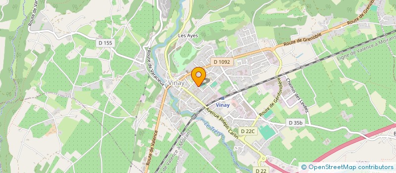 localisation de l'entreprise AMICALE DES SAPEURS POMPIERS DU CENTRE DE SECOURS DE VINAY  VINAY