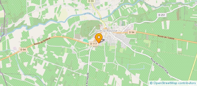 localisation de l'entreprise AMICALE DES SAPEURS POMPIERS DU CIS VALLEE DE PROVENCE  SUZE-LA-ROUSSE