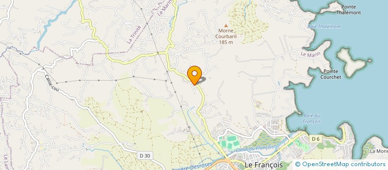 localisation de l'entreprise AMICALE DES SAPEURS POMPIERS DU FRANCOIS à LE FRANCOIS
