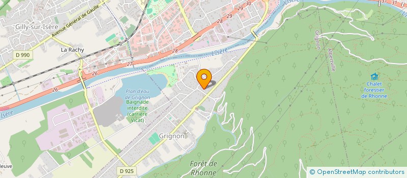 localisation de l'entreprise AMICALE DES SAPEURS POMPIERS DU GRAND ARC  GRIGNON