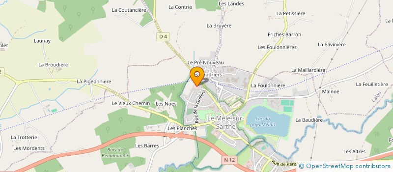 localisation de l'entreprise AMICALE DES SAPEURS POMPIERS DU MELE SUR SARTHE à LE MELE-SUR-SARTHE
